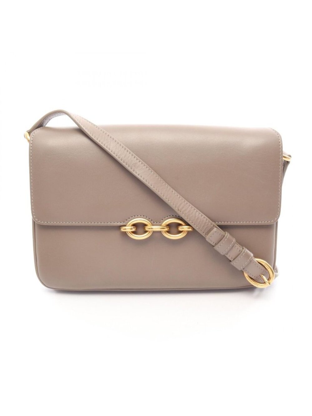Saint Laurent Paris Shoulder Bag Maillon Greige Leather